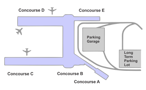 Portland Airport Terminal Map